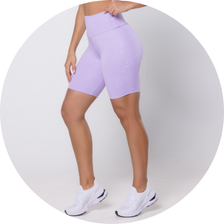 07 bermuda fitness jacquard feline poliamida lilas