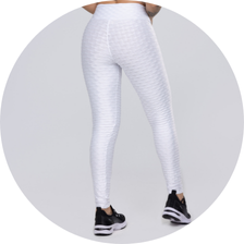03 calca legging basica fitness alto relevo cirre branco