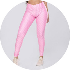 02 calca legging basica fitness alto relevo cirre rosa claro