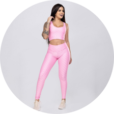 03 calca legging basica fitness alto relevo cirre rosa claro
